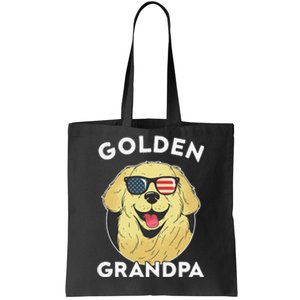 Golden Retriever Grandpa Tote Bag