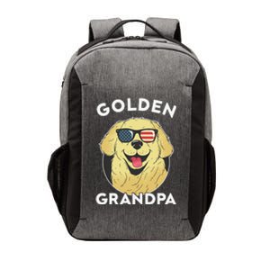 Golden Retriever Grandpa Vector Backpack