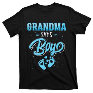 Gender reveal grandma says baby matching family set T-Shirt