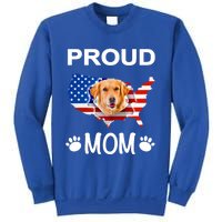 Golden Retriever Golden Retriever Proud Patriot Mom Gift Sweatshirt