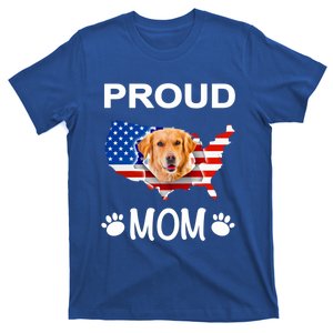 Golden Retriever Golden Retriever Proud Patriot Mom Gift T-Shirt