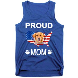 Golden Retriever Golden Retriever Proud Patriot Mom Gift Tank Top