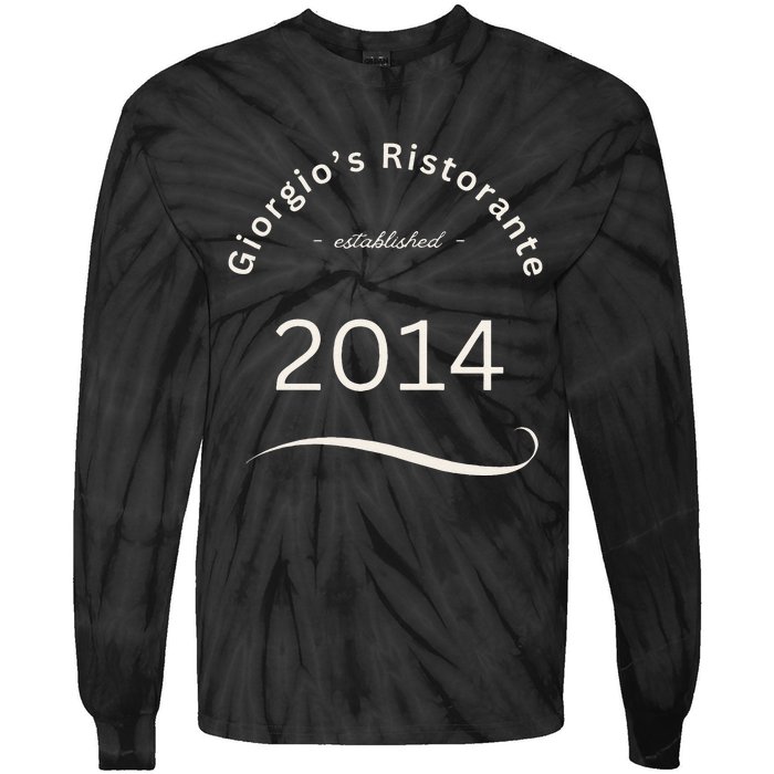 Giorgios Ristorante Great Food Atmosphere Aura Tie-Dye Long Sleeve Shirt