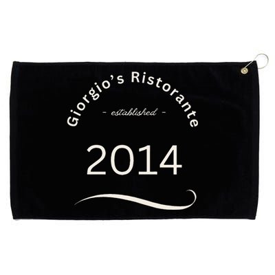 Giorgios Ristorante Great Food Atmosphere Aura Grommeted Golf Towel