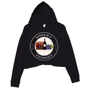 GiorgioS Ristorante Great Food Atmosphere Aura Crop Fleece Hoodie