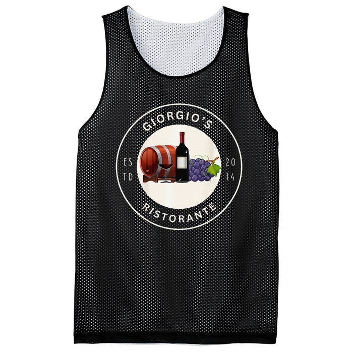 GiorgioS Ristorante Great Food Atmosphere Aura Mesh Reversible Basketball Jersey Tank