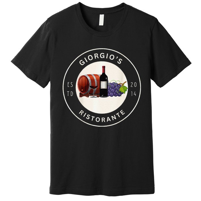 GiorgioS Ristorante Great Food Atmosphere Aura Premium T-Shirt