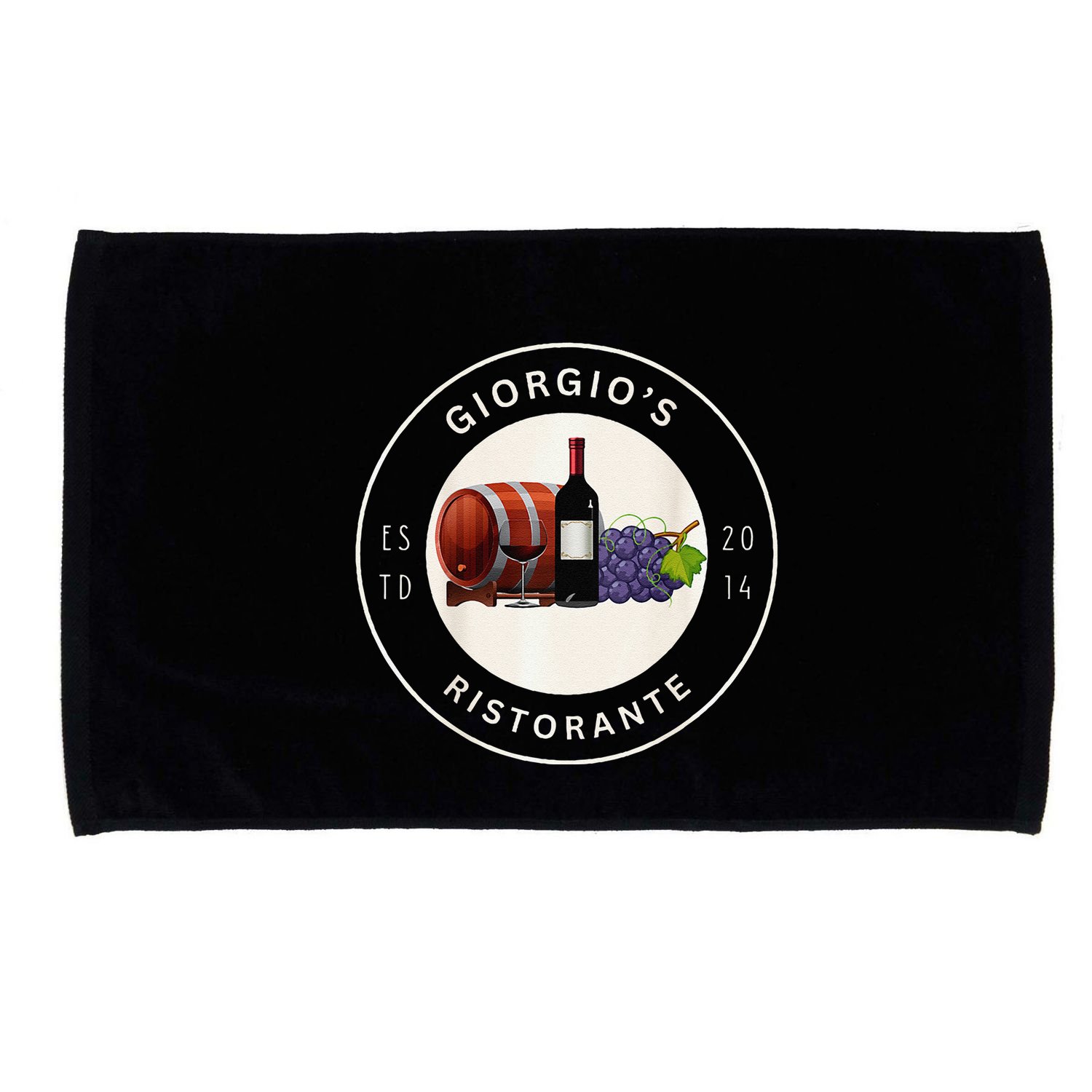 GiorgioS Ristorante Great Food Atmosphere Aura Microfiber Hand Towel