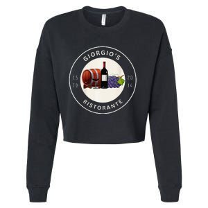 GiorgioS Ristorante Great Food Atmosphere Aura Cropped Pullover Crew