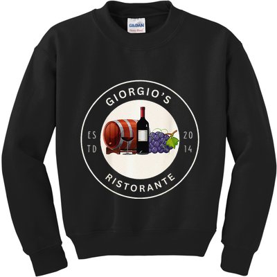 GiorgioS Ristorante Great Food Atmosphere Aura Kids Sweatshirt