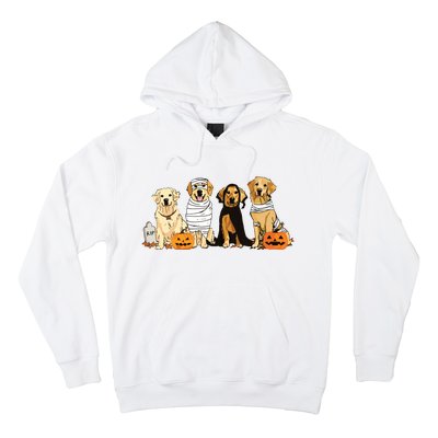 Golden Retriever Ghost Dog Halloween Golden Retriever Witch Vneck Hoodie