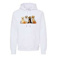 Golden Retriever Ghost Dog Halloween Golden Retriever Witch Vneck Premium Hoodie