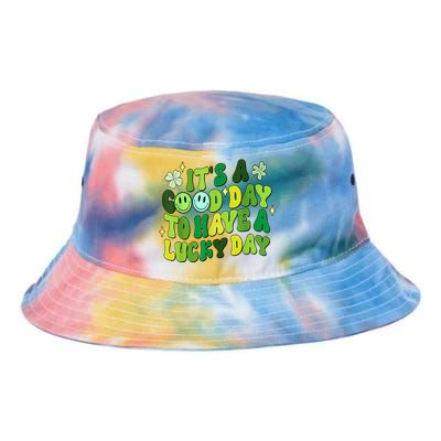 Green Retro Groovy St Patricks Day Party Tie Dye Newport Bucket Hat