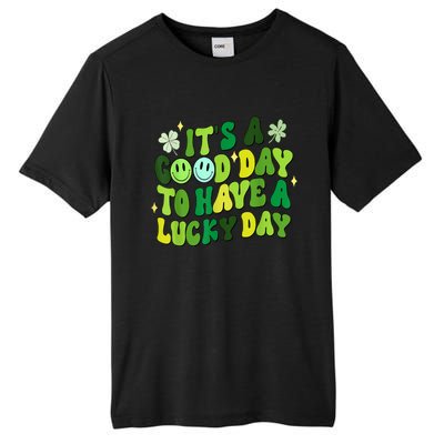 Green Retro Groovy St Patricks Day Party Tall Fusion ChromaSoft Performance T-Shirt