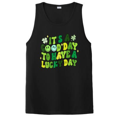 Green Retro Groovy St Patricks Day Party PosiCharge Competitor Tank