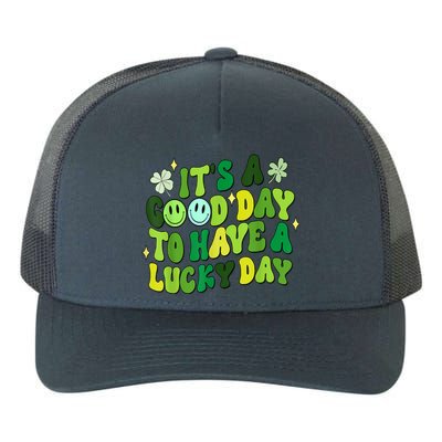 Green Retro Groovy St Patricks Day Party Yupoong Adult 5-Panel Trucker Hat