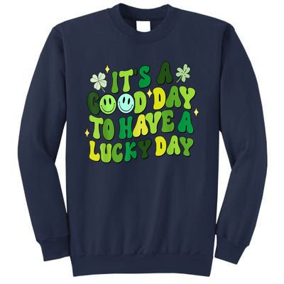 Green Retro Groovy St Patricks Day Party Sweatshirt