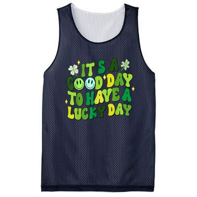 Green Retro Groovy St Patricks Day Party Mesh Reversible Basketball Jersey Tank