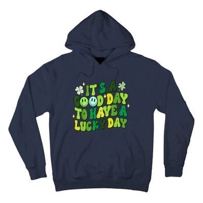 Green Retro Groovy St Patricks Day Party Tall Hoodie