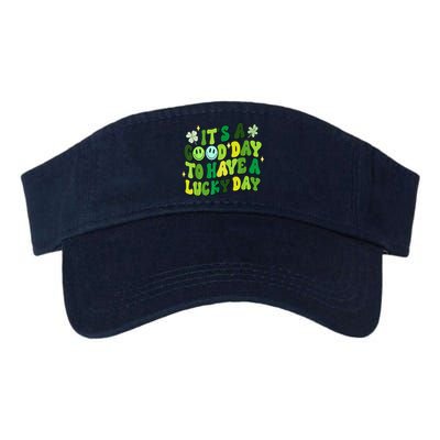 Green Retro Groovy St Patricks Day Party Valucap Bio-Washed Visor