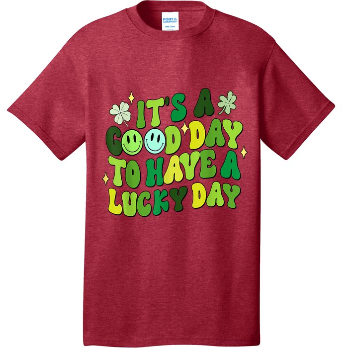 Green Retro Groovy St Patricks Day Party T-Shirt