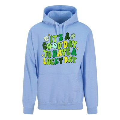 Green Retro Groovy St Patricks Day Party Unisex Surf Hoodie