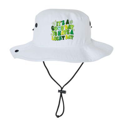 Green Retro Groovy St Patricks Day Party Legacy Cool Fit Booney Bucket Hat