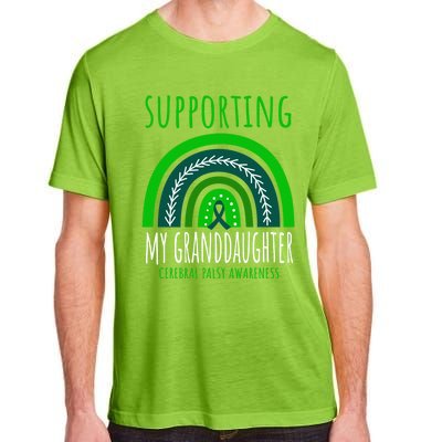 Green Rainbow Grandma Grandpa Granddaughter Cerebral Palsy Meaningful Gift Adult ChromaSoft Performance T-Shirt