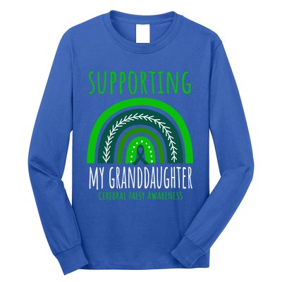 Green Rainbow Grandma Grandpa Granddaughter Cerebral Palsy Meaningful Gift Long Sleeve Shirt