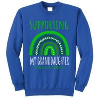 Green Rainbow Grandma Grandpa Granddaughter Cerebral Palsy Meaningful Gift Sweatshirt