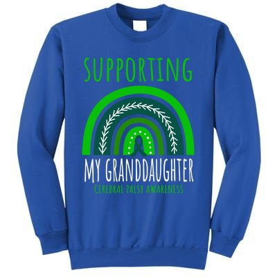 Green Rainbow Grandma Grandpa Granddaughter Cerebral Palsy Meaningful Gift Sweatshirt