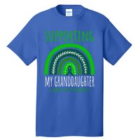 Green Rainbow Grandma Grandpa Granddaughter Cerebral Palsy Meaningful Gift Tall T-Shirt