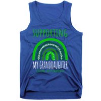 Green Rainbow Grandma Grandpa Granddaughter Cerebral Palsy Meaningful Gift Tank Top