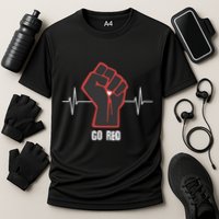 Go Red Heart Disease Awareness Month Gift Cooling Performance Crew T-Shirt