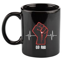 Go Red Heart Disease Awareness Month Gift 11oz C Handle Ceramic Mug