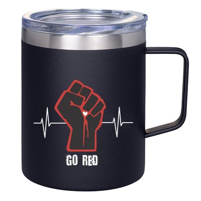 Go Red Heart Disease Awareness Month Gift 12oz Stainless Steel Coffee Mug
