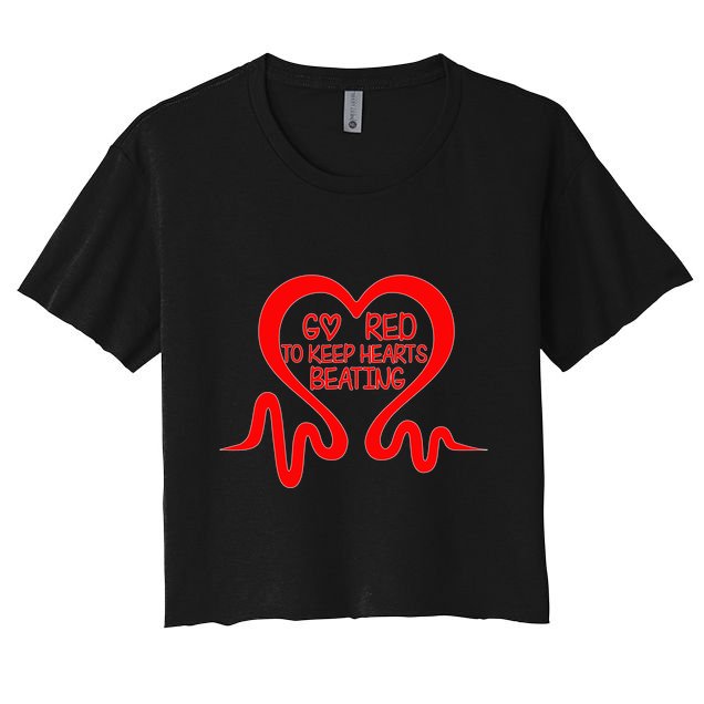 Go Red Heart Disease Awareness Month Gift Crop Top