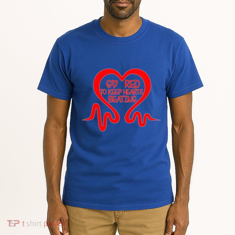 Go Red Heart Disease Awareness Month Gift Tall T-Shirt