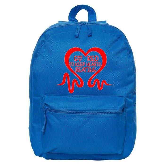 Go Red Heart Disease Awareness Month Gift 16 in Basic Backpack