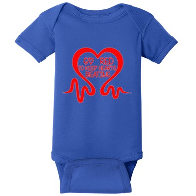 Go Red Heart Disease Awareness Month Gift Baby Bodysuit