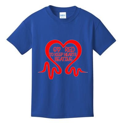 Go Red Heart Disease Awareness Month Gift Kids T-Shirt