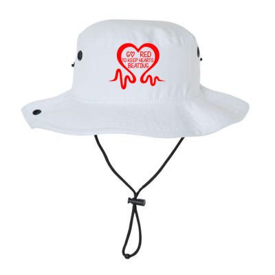 Go Red Heart Disease Awareness Month Gift Legacy Cool Fit Booney Bucket Hat