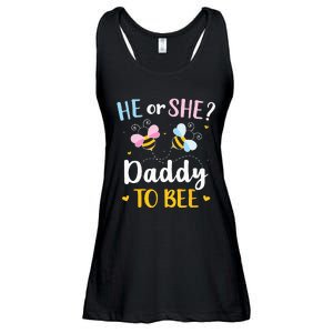 Gender reveal he or she daddy matching family baby party Ladies Essential Flowy Tank