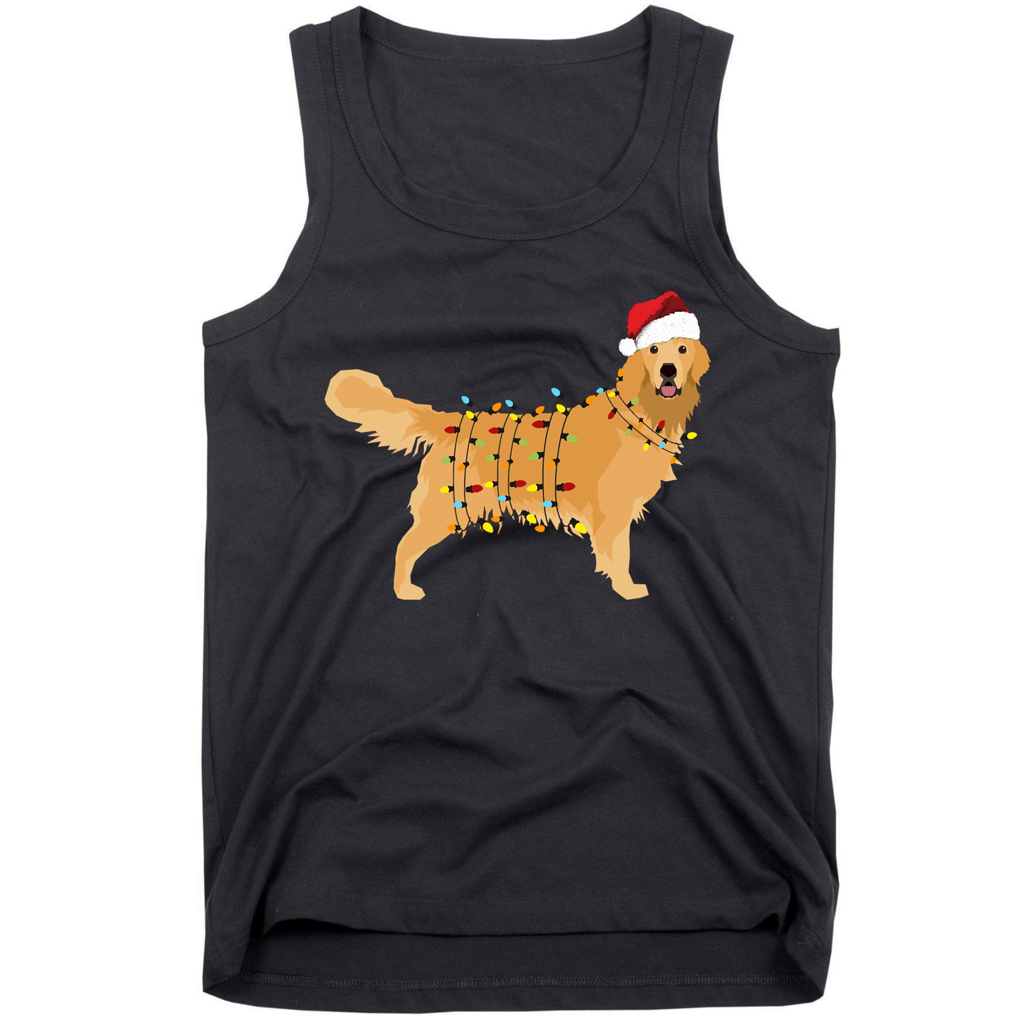 Golden Retriever Holiday Christmas Light Classic Tank Top