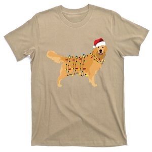 Golden Retriever Holiday Christmas Light Classic T-Shirt