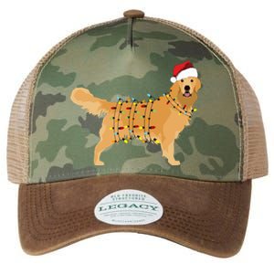 Golden Retriever Holiday Christmas Light Essential Legacy Tie Dye Trucker Hat