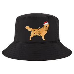 Golden Retriever Holiday Christmas Light Essential Cool Comfort Performance Bucket Hat