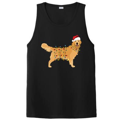 Golden Retriever Holiday Christmas Light Essential PosiCharge Competitor Tank