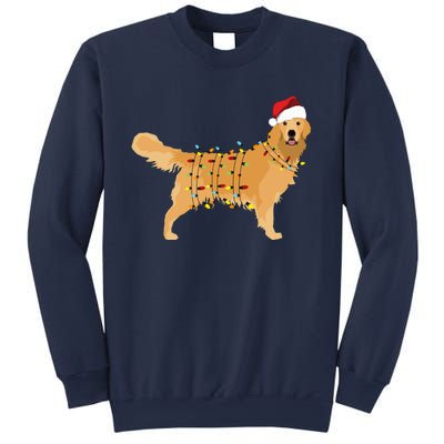 Golden Retriever Holiday Christmas Light Essential Sweatshirt