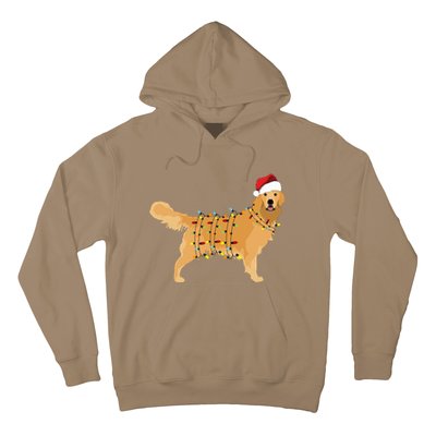 Golden Retriever Holiday Christmas Light Essential Hoodie